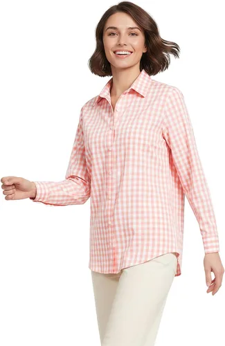 Vista 13 de Lands' End - Camisa de manga larga de cordón Pinwale para mujer