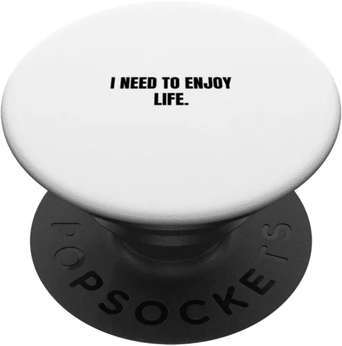 Vista 6 de I need to enjoy life. PopSockets MagSafe PopGrip for iPhone