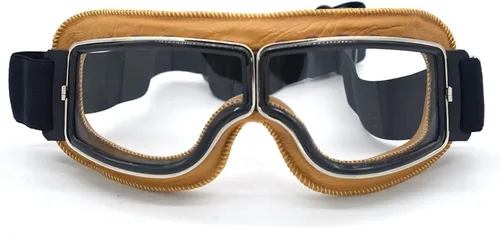 Vista 9 de Gafas de Motocicleta Vintage Antiarañazos Gafas de Scooter Esquí para Hombres Mujeres Adultos