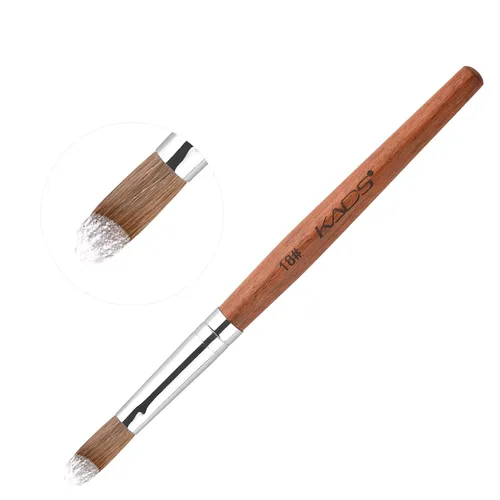 Vista 8 de KADS Kolinsky - Brocha acrílica para uñas ovalada, con mango de madera resistente, para manicura y pedicura profesional (n.° 10)