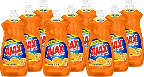 Vista 2 de Ajax jabón lavaplatos líquido, 28 onzas (Paquete de 9), 9, 9