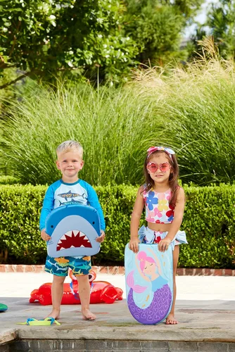 Vista 5 de Mud Pie Conjunto de traje de baño y diadema para niñas Mud Pie para niñas Multi-Floral