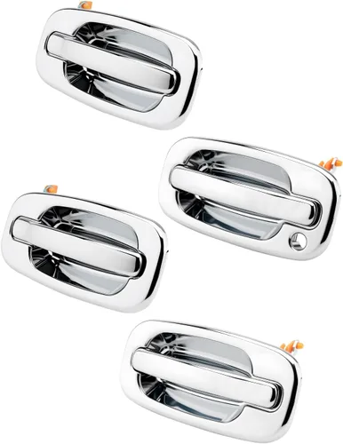 Vista 10 de Manija de puerta exterior sin llave, compatible con Chevy Silverado Suburban Tahoe Avalanche 1999-2007, GMC Sierra Yukon, Cadillac Escalade, lado