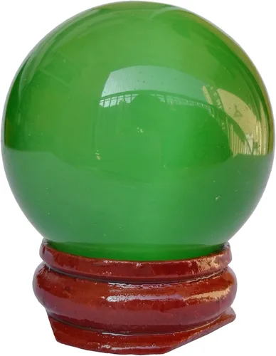 Vista 30 de Escultura de esfera de adivinación de cristal curativo de labradorita negra de 1.575 pulgadas, bola de piedras preciosas, colección decorativa