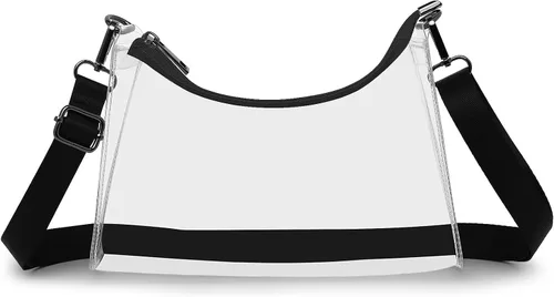 Vista 7 de Bolsas transparentes para estadio para mujer, bolso cruzado pequeño