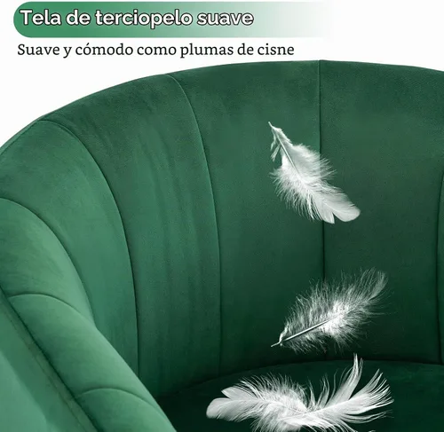 Vista 4 de BarberPub Silla de sala de estar, silla de tecnología de uñas con cojín, sillón de manicura para técnico de uñas, equipo de salón de spa para Verde