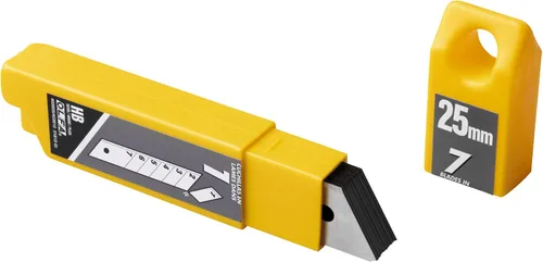 Vista 4 de OLFA Cuchillas de repuesto de cuchillo utilitario extra resistente de 0.98 pulgadas, 20 cuchillas (140 segmentos) HB-20B, se adapta a la mayoría