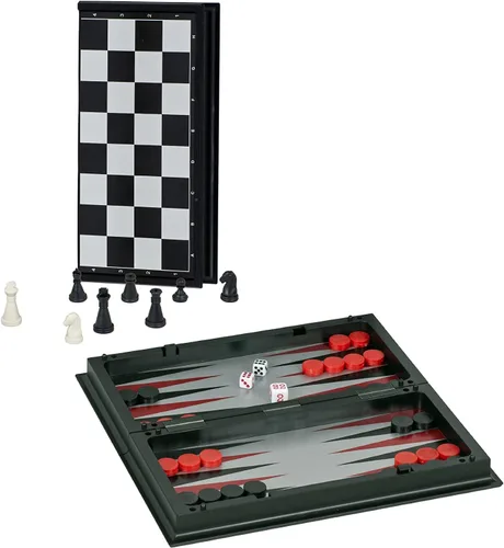 Vista 6 de Juego de damas magnéticas tamaño pequeño juego juego juego