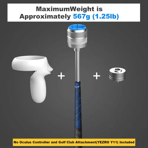 Vista 2 de Adjustable Metal Weight for YEZRO Y11 Oculus Quest Golf Club Attachment, Adds About 245195145 Grams of Weight to Your VR Golf Accessories