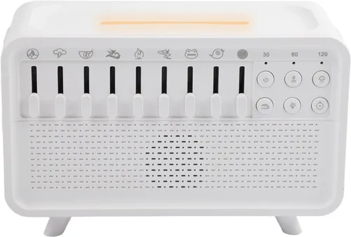 Vista 7 de Humidificador blanco de la máquina del ruido con el difusor del aroma y la luz de la noche para la relajación y la ayuda del sueño, blanco