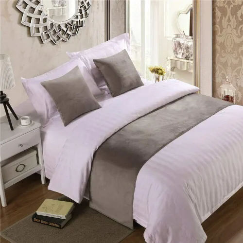 Vista 15 de Pañuelo de terciopelo de lujo, toalla de cola de cama, decoración de ropa de cama para el hogar, hotel, dormitorio