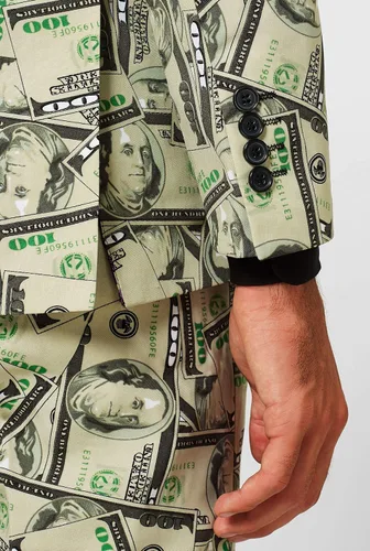 Vista 4 de OppoSuits Disfraz de Cashanova para hombre Negro