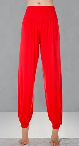 Vista 57 de Pantalones de algodón para mujer, elásticos, suaves, para yoga, deportes