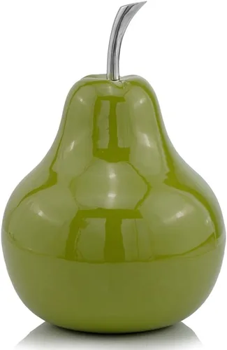 Vista 9 de Modern Day Accents SM Green Pequeño Peral Verde, Pera, Fruta, Mesa, Transicional, Acentos, Decoración, Escritorio, Tallo Plateado, Aluminio, 4
