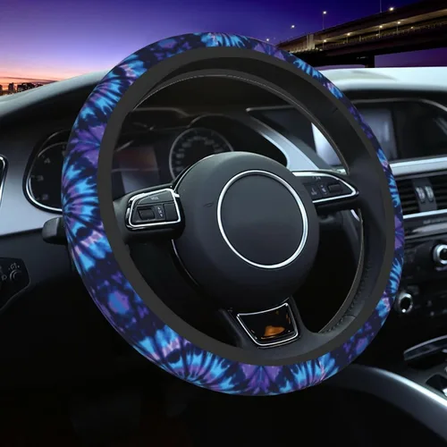 Vista 10 de Funda para Volante de Azulejos Mexicanos Coloridos Accesorios de Automóvil Lindos para Mujeres Niñas Femenino Universal 15 Pulgadas Neopreno