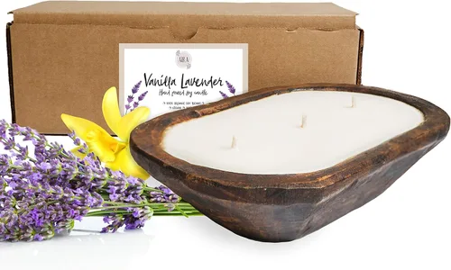 Vista 38 de Aira Velas de Soja - Orgánicas, Kosher, Veganas, en Frasco Mason con Mezclas de Aceites Esenciales de Grado Terapéutico - Cera de Vela de Soja 100%
