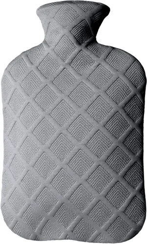 Vista 10 de Botella de agua caliente con tapa suave, bolsa de agua caliente de 2 L, terapias calientes y frías para dolores musculares, calambres menstruales