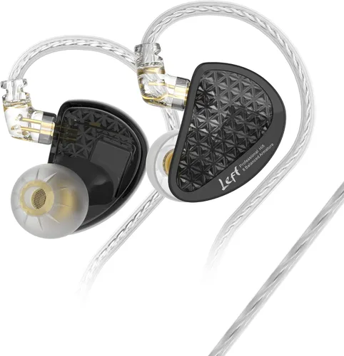 Vista 24 de Auriculares KZ AS16 Pro 8 Balance de Armaduras en el Oído, Auriculares IEM HiFi Pro para Música de Grabación de Estudio, Auriculares de Sonido