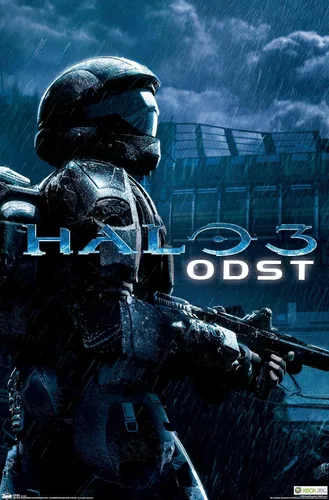 Vista 10 de Trends International aureola: ODST - Póster de pared de arte clave, 14.725 "x 22.375", versión enmarcada de madera de granero