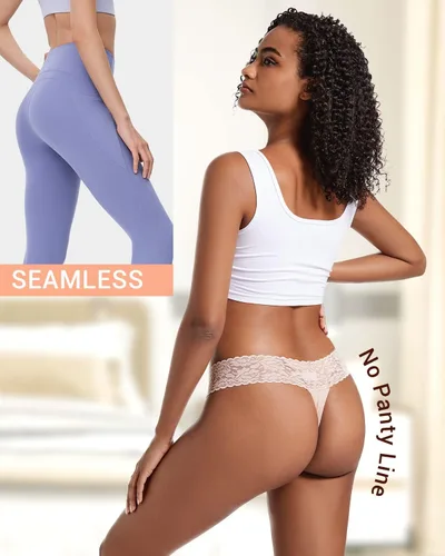 Vista 3 de Jo & Bette Paquete de 6 o 12 unidades de ropa interior de algodón para mujer, conjunto de lencería suave y sexy