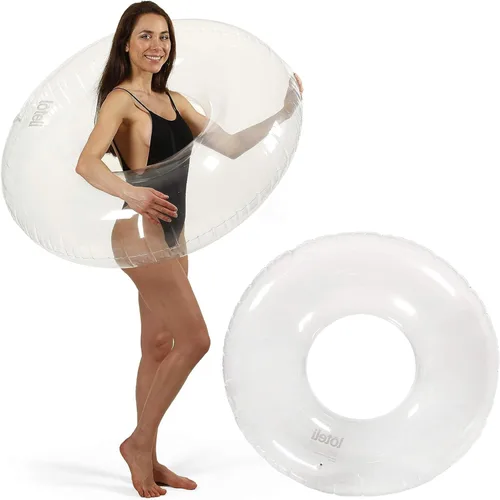 Vista 11 de Loteli Flotador de natación – Anillo de natación inflable minimalista estético Accesorio clásico para fiesta, sesión de fotos, diversión