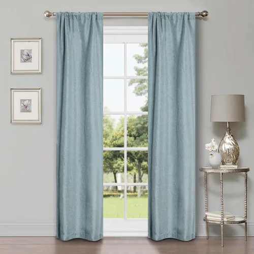 Vista 31 de BNM - Paneles de cortinas opacas para oscurecer la habitación, cortinas para cocina, dormitorio, oficina, ventanas de sala de estar, detalles