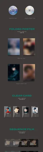 Vista 3 de EXO Baekhyun Bambi 3er Mini álbum PhotoBook Versión Night Rain Cover CD+2p Póster Plegable+88p PhotoBook+24p Letras Libro+Tarjeta Transparente+1p