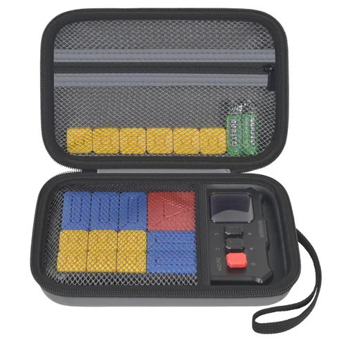 Vista 9 de casmilee Funda compatible con Giiker Super Slide Brain Games, bolsa organizadora de rompecabezas Brain Teaser, bolsa de almacenamiento, soporte