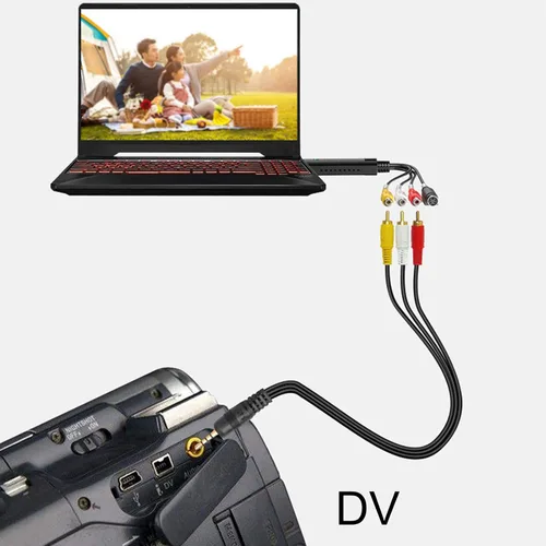 Vista 5 de PUSOKEI Tarjeta de captura USB 2.0 AV/Composite y SVideo Audio Tarjeta de captura de vídeo Tarjeta de recogida de vídeo para XP/Vista/7/8/10/Linux