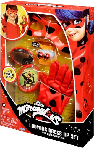 Vista 5 de Set de Vestido de Disfraz de Miraculous Ladybug con Luces de Playmates Toys