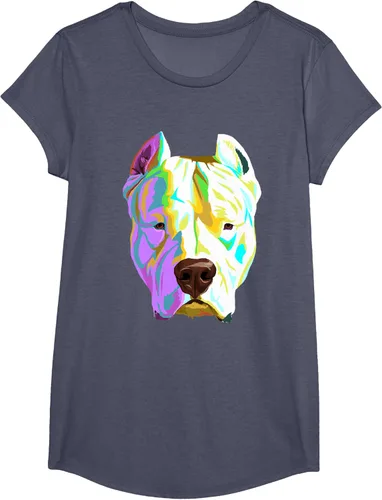 Vista 14 de Colorida camiseta Dogo Argentino, Negro, S