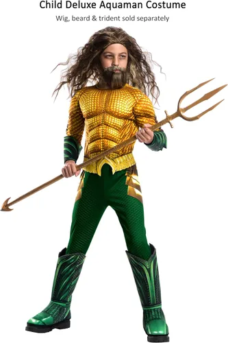 Vista 2 de Rubie's Aquaman Movie Disfraz infantil de lujo