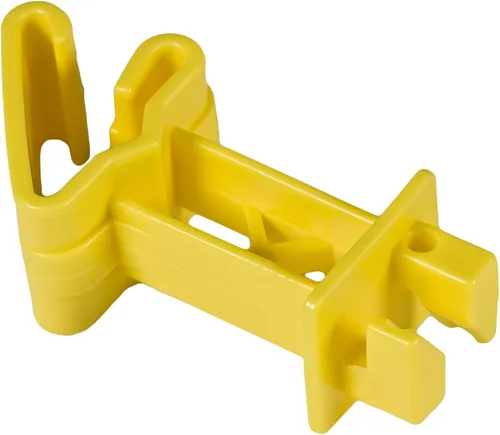 Vista 2 de Zareba Aislador extensor envolvente de 2 pulgadas, 25 por bolsa, IT2XY-Z, amarillo, para cercas eléctricas, acero, aluminio, polialambre