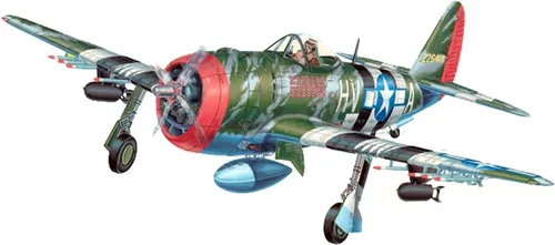 Vista 3 de Guillow's P-47D Thunderbolt Modelo Kit