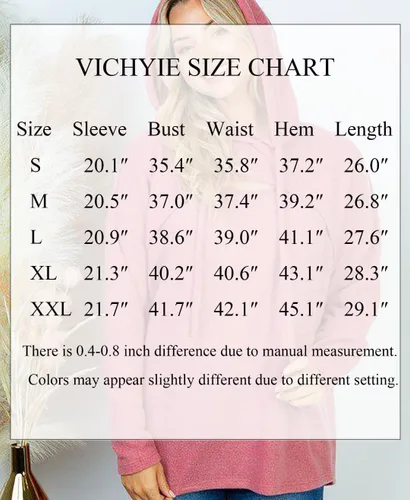 Vista 7 de VICHYIE Sudadera con capucha para mujer, de manga larga, recortada, para otoño