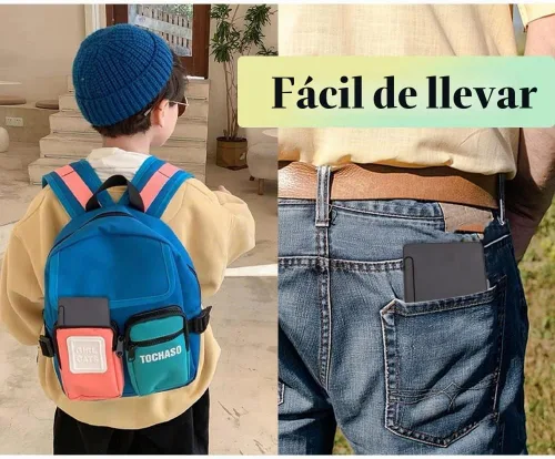 Vista 4 de Calculadora de escritorio, calculadoras pequeñas de escritorio con bloc de notas, calculadora básica de 4 funciones de botón grande, artículos Negro