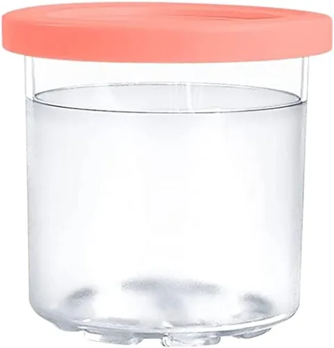Vista 2 de Paquete de 4 pintas de helado de repuesto con tapa, compatible con la máquina de helados Ninja Creami: NC301, NC300, NC299AMZ Series