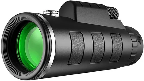 Vista 7 de 40X60 High Power Zoom Monocular Pocket Telescope with Smartphone Holder Tripod for Camping Hiking Waterproof(Telescope Set)