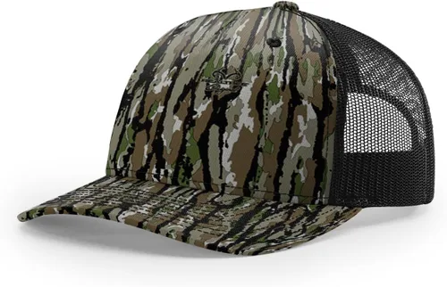 Vista 48 de Richardson 112 - Gorra de camionero de 5 paneles de alta calidad, ajustable, gorra Richardson en blanco estructurada Bark Duck Camo / Marrón