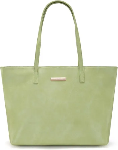 Vista 11 de Montana West Bolsos medianos de hombro para mujer con cremallera, bolso ligero de todos los días para trabajo, viaje o compras
