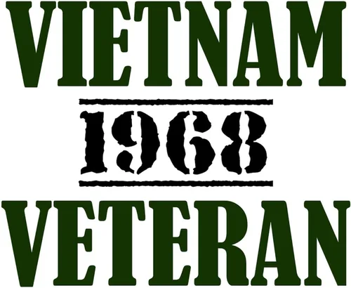 Vista 2 de CafePress Adhesivo ovalado para parachoques de coche de veterano 68 de Vietnam