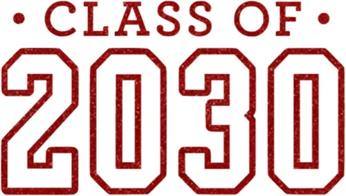 Vista 32 de Senior 2030 Iron On Transfer Shirt Decal, Black Handmade in the USA by Bleacher Spirit