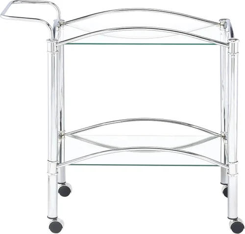 Vista 7 de Coaster Home Furnishings 910077 carro de servicio cromado