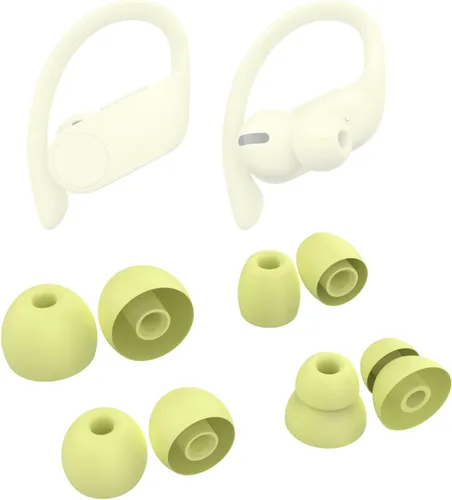 Vista 10 de 8 piezas Powerbeats Pro de silicona para los oídos compatibles con Beats Powerbeats Pro, Beats X, urBeats3 auriculares (Pro Eartips negro)