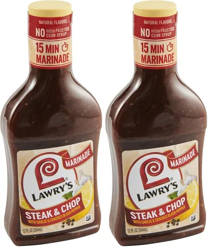 Vista 11 de Lawry's Filete y picar con ajo y adobo de pimienta negra agrietada, 12 onzas líquidas