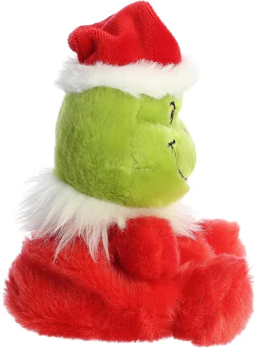 Vista 3 de Aurora® Whimsical Dr. Seuss™ Santa Grinch Palm Pals™ Animal de Peluche - Peluche Oficialmente Licenciado para Juego Imaginativo - Perfecto