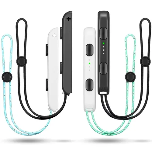 Vista 8 de Gepicest Wrist Strap for Joycon 4 Pieces Switch Parts Accessories Controller Attachments Compatible with Joy Con, Dual Remote Comfort Controller