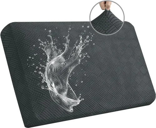 Vista 18 de Easy-Going - Fundas impermeables para cojines de sofá y sofás, funda de asiento de sofá de jacquard elástico de repuesto para perros, mascotas