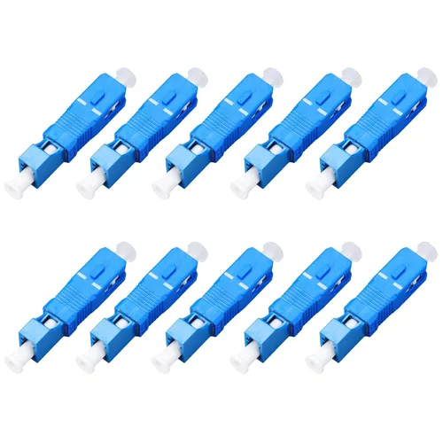Vista 17 de FTTH Herramienta de equipo óptico LC hembra a SC macho brida híbrida monomodo 9/125 SM conector adaptador de fibra óptica para comunicación digital