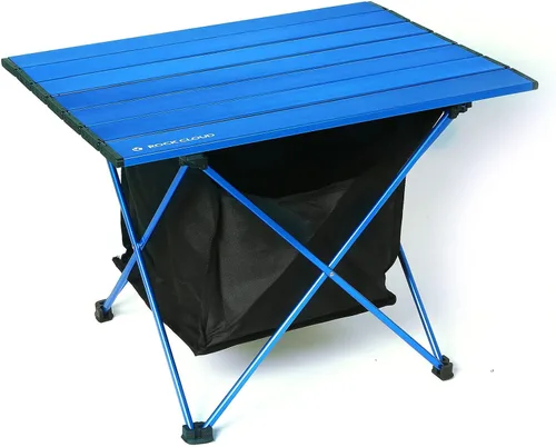 Vista 27 de ROCK CLOUD Mesa de campamento portátil de aluminio ultraligera, mesa de playa plegable para camping, senderismo, mochileros, picnic al aire libre